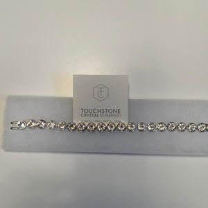 Swarovski round crystal tennis bracelet